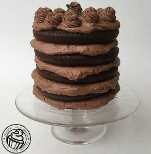 Chocolate Naked Cake - Alex's Cupcakes